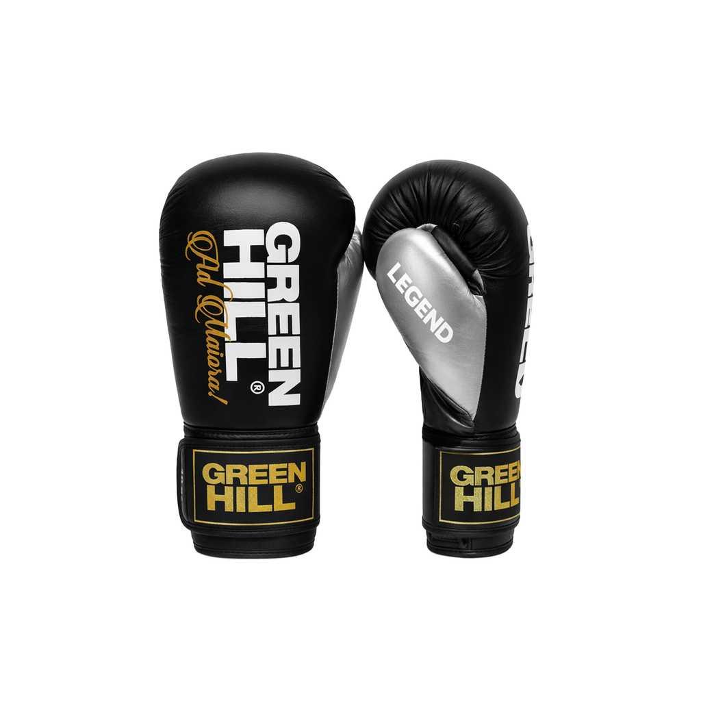 Green Hill LEGEND BLACK Edition Boxhandschuhe mit Gelenkschutz – Green Hill Sports