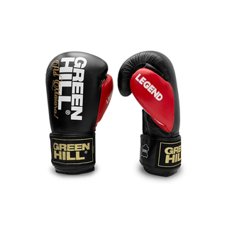 Green Hill LEGEND BLACK Edition Boxhandschuhe mit Gelenkschutz