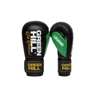 Green Hill LEGEND BLACK Edition Boxhandschuhe mit Gelenkschutz – Green Hill Sports