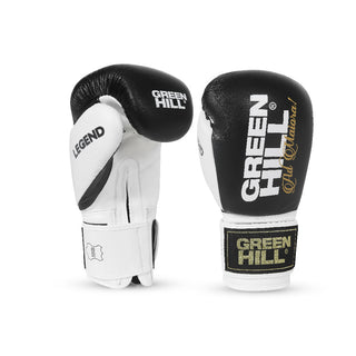 Boxhandschuhe LEGEND - Leder -  Ohne Gelenkschutz - Green Hill Sports
