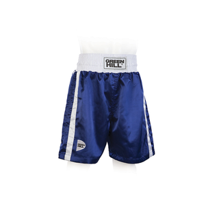 Die Green Hill Boxshorts ELITE in Blau, mit dem weißen Bund, den Seitenstreifen und dem passenden Logo-Stick.
