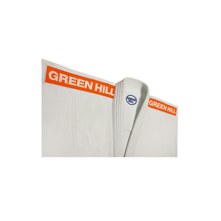 Judoanzug CLUB 450 g/cm³ mit orangen Schulterstreifen