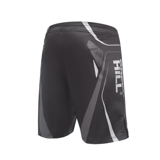 mmi-4024_green_hill_mma_short_immaf2023_approved_black_white-mmashorts_schwarzweiss_sports_grabbling_martial_mixed_arts_fitness_ hinten