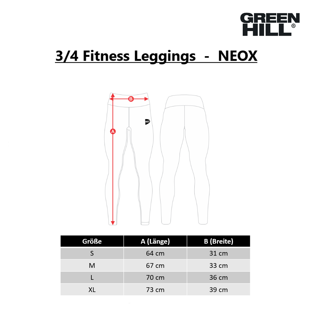 3/4 Fitness Leggings  -  NEOX